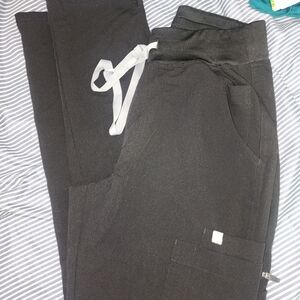 Figs Black Jogger Scrub Pants